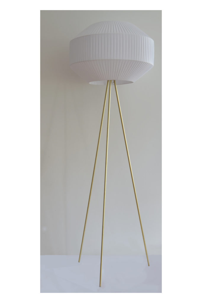 Tripod Bubble złoto-biały